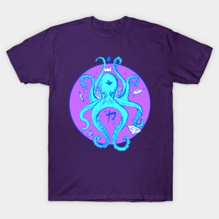 Blue Crown Octopus T-Shirt